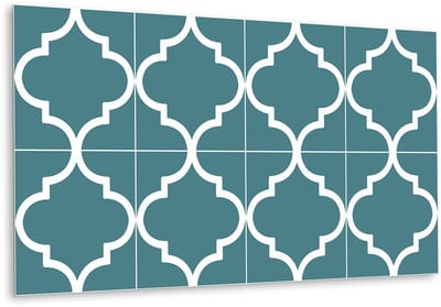Tulup PVC Wandpaneel - Arabische Stijl Vinyl Wandpaneel - 100 cm x 50 cm - Groente Vinyl Wandbekleding - 1 stuk - Wandbekleding Vinyl - Mozaïek Wandbekleding - PVC Muurpaneel - Plaktegels Keuken en Badkamer