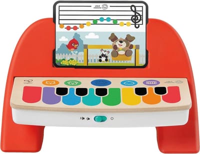 Houten Kinderpiano - Muziek Speelgoed - Baby Ontdekking - Magische Aanraaktoetsen - 30 Toetsen - Kleurrijk