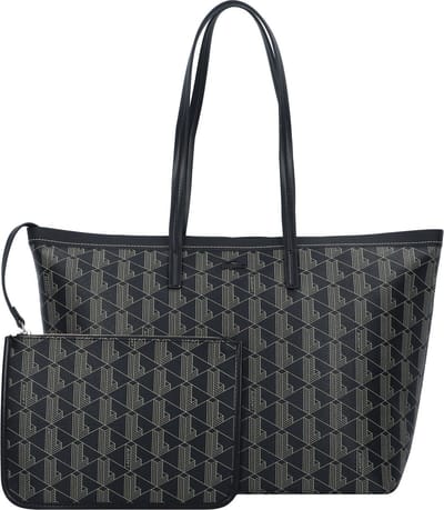 LACOSTE Schoudertas Shopper Shopping Bag Mono Bone White Taupe Beige