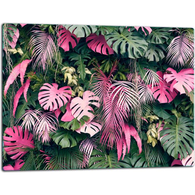 TMK ArtDeko Serie - Glazen Snijplank - 52x40cm - Inductiekookplaat Bescherming - Bloemenmotief