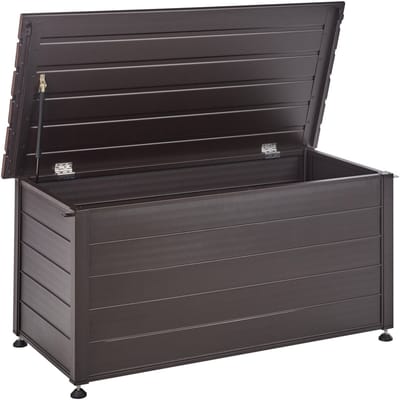 CAMPALTO - Kussenbox - Donkerbruin - 123 x 60 cm - Aluminium