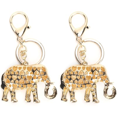 2 stuks Dierenpatroon Legering Sleutelhanger Schattige Stijlvolle Sleutelhanger Meisjes Tas Decoratie Cadeau Speelgoed beige