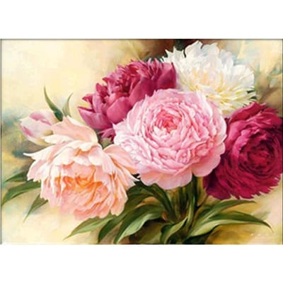 Diamantmozaïek Zonnebloem 5D Diamant Schilderij Set Diamant Borduren Strass Foto Decor 20X30CM pink