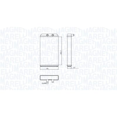 Warmtewisselaar, interieur verwarming MAGNETI MARELLI 350218402000