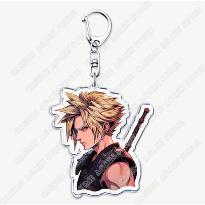 Actiegame Sleutelhangers voor Accessoires Sleutelhanger Sieraden Sleutelhangers Cloud Strife Ffvii Tifa Sephiroth Vincent Valentine Fans Cadeaus beige