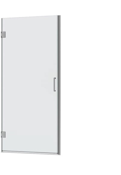 FugaFlow Efficiente Vetro 5000 Douchedeur - 65x200cm - profielloos veiligheidsglas - anti kalk - chroom