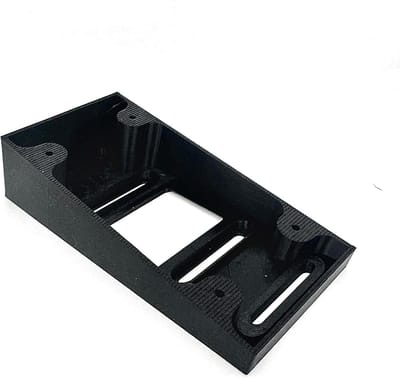 Hoekbeugel Deurbel - Wandmontage Bevestiging - Beeldverbetering Deurbel - 10 Graden Hoek - 12 cm Lengte - Zwart