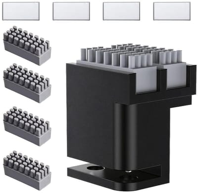 4 Silicone 3D Printer Mondborstels met Dubbele Borstels en Siliconen Wiper Kit voor Bambu Lab P1P/P1S/X1C/X1E, Efficiënte Reinigingstools, 3D Printer Accessoires voor Optimale Onderhoud