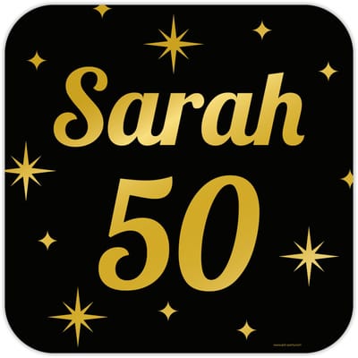 Classy party decoration signs - Sarah 50