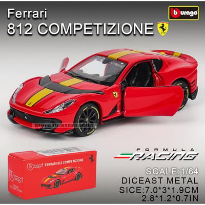Bburago 1: 64 Ferrari Sp3 812 Concurrent Enzo F40 F12Tdf Sf90 458 Collectie Serie Auto Die-Cast Model Kindercadeau Speelgoed