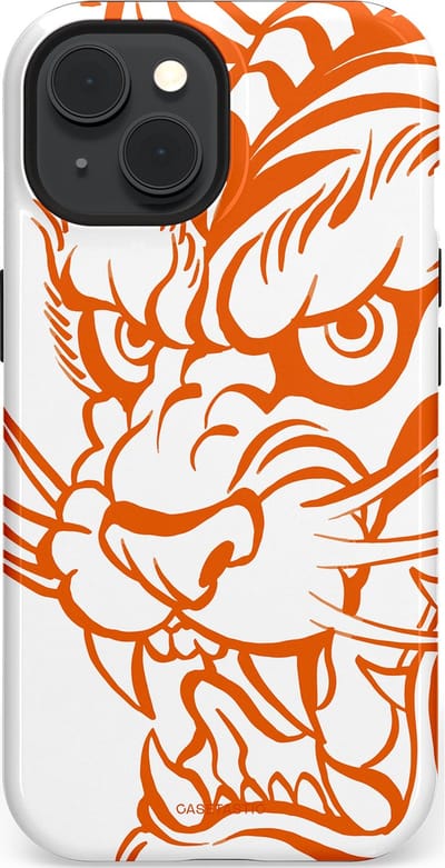 Casetastic Hoesje Geschikt voor Apple iPhone 15 Magsafe - Stijlvolle Beschermende Duo-layer Case - Wilde lijnen