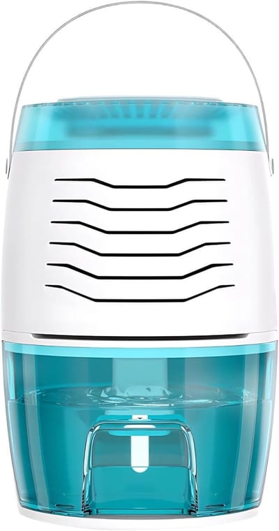 Luchtontvochtiger - Vochtvreter - Droge Lucht - Stille Werking - 1200 ml Tank - Wit