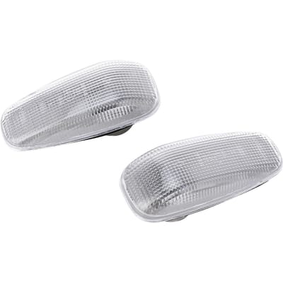 2 Stuks Zijmarkeringslicht Behuizing A2108200921 Richtingaanwijzer Lamp Kap Vervanging voor Benz C E V CLK SLK TN white