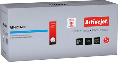 Activejet ATH-216CN Tonercartridge voor HP printers, Vervanging HP 216A W2411A; Supreme; 850 pagina's; Blauw, met chip