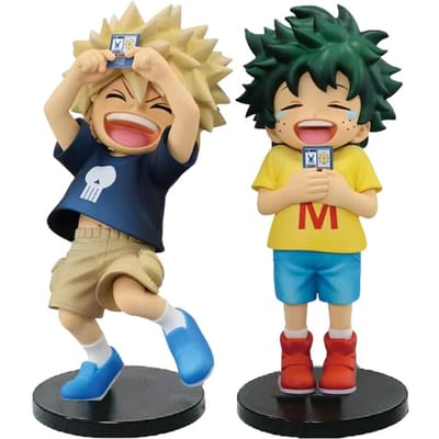 Op Voorraad Nieuwe Anime My Hero Academia Midoriya Izuku Bakugou Katsuki Kindertijd Serie Anime Figuur Speelgoed voor Kinderen Kerstmis Hoge Kwaliteit Cadeau beige