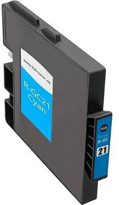GC-21C Cyaan - Huismerk inktcartridge compatible met Ricoh Aficio GX 3000S / Ricoh Aficio GX 3050N / Ricoh Aficio GX 3050SFN / Ricoh Aficio GX 5050N / Ricoh Aficio GX 7000