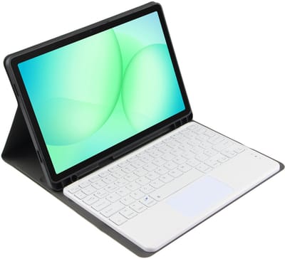 Hoes met Toetsenbord Goud Geschikt voor Samsung Galaxy Tab A9 Plus / A11 Plus Hoes - Toetsenbord hoesje - Bluetooth Keyboard
