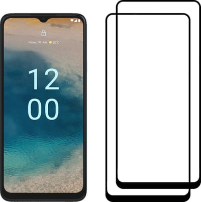 Smartphonica 2 Stuks Screenprotector Geschikt voor Nokia G22 - Full Cover Tempered Glass - Gehard glas Geschikt voor Nokia G22 geschikt voor Nokia G22