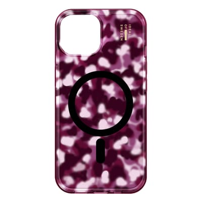 iDeal of Sweden Clear Case geschikt voor MagSafe geschikt voor iPhone 16e / 15 / 14 / 13 - Cherry Crush