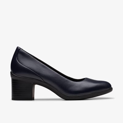 Shaya Poppy Navy Leather Schoenen