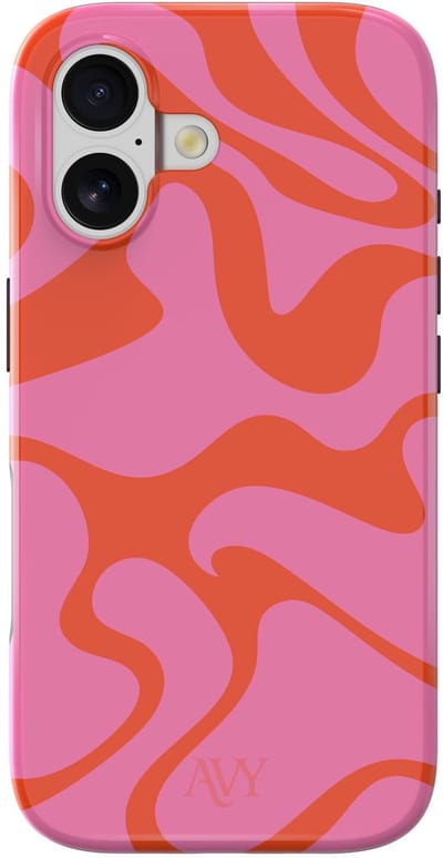 AVY Hard Shell Back Cover | geschikt voor Apple iPhone 17 | Rosé Twist | Compatibel met MagSafe & Qi2
