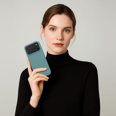 kwmobile telefoonhoesje geschikt voor Apple iPhone 18 Pro Max / iPhone 17 Pro Max - Hoesje met siliconen coating - Smartphone case in Arctische nacht