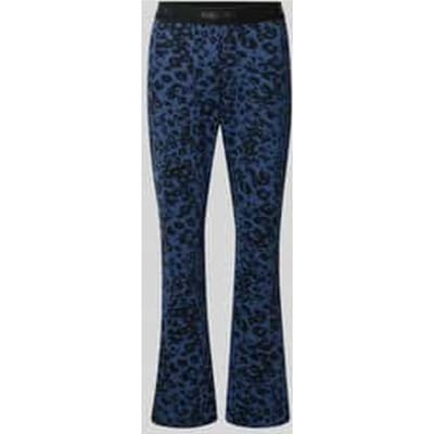 flared fit legging met all-over dierenprint
