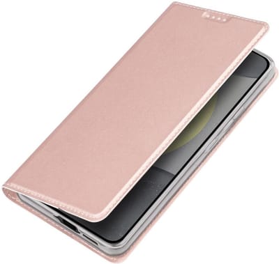Dux Ducis - Telefoon Hoesje geschikt voor Samsung Galaxy S24 FE - Skin Pro - Book Case - Roze