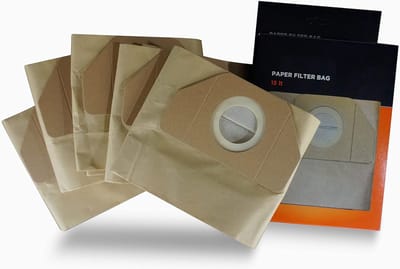 Famanu - 15L papieren filterzakken, geschikt voor Black & Decker Havanna nat- en droogzuigers