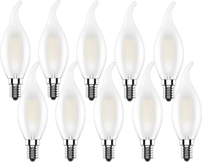 10x E14 LED Kaarslamp 4W - Warm Wit 2700K - 400LM - Niet Dimbare Kaarslamp voor Kroonluchter
