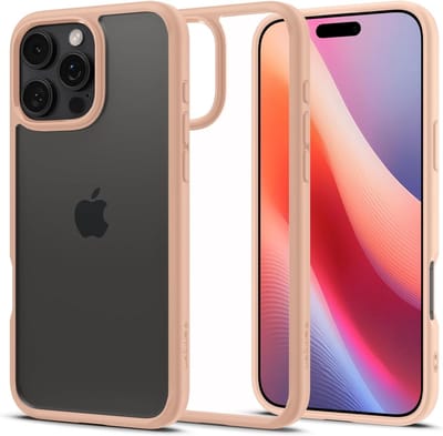 Spigen Geschikt voor Apple iPhone 16 Pro Max - Ultra Hybrid - Back Cover Hoesje - Rose Titanium