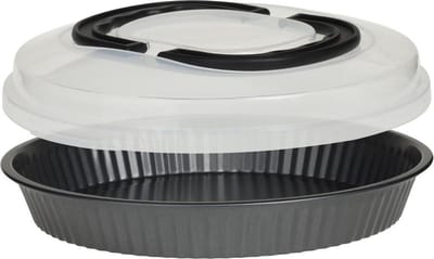 Atmosphera bakvorm 3 in 1 taartvorm met deksel - bak bewaar en transportcapaciteit - 1,2 L - en D 26 cm