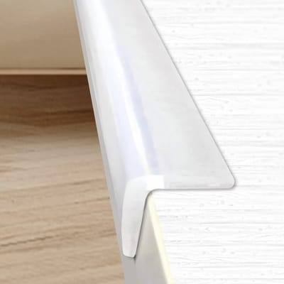 Unyqoos® Transparante siliconen randbescherming voor meubels en kinderveiligheid