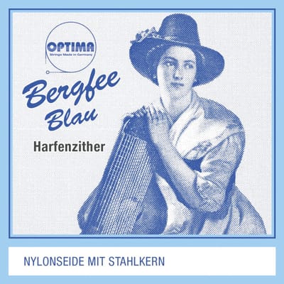 Optima Harpzither Nylon snaren Set Bergfee Blau MS32-1331