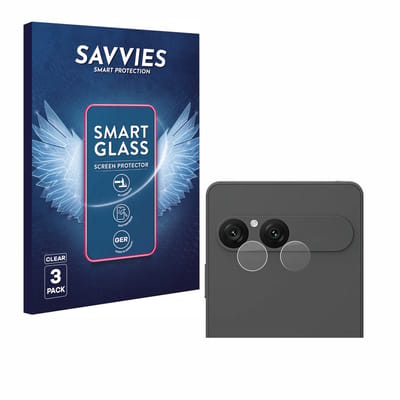 3 Stuks Savvies Screenprotector - geschikt voor Sony Xperia 10 VII (ALLEEN Camera Lens) - beschermfolie glas transparant