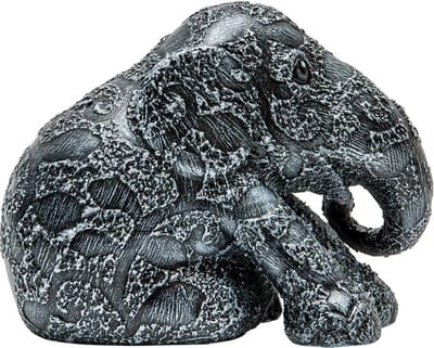 Elephant parade Silver Clover 20 cm Handgemaakt Olifantenstandbeeld