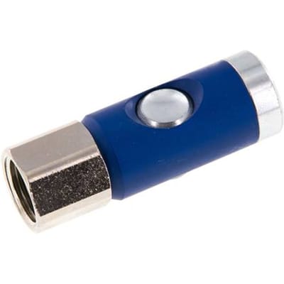 Gehard staal DN 7.4 Safety Luchtkoppeling Snelkoppeling met Drukknop G 1/2 inch Binnendraad - CLS7-F-ST-SEP-012
