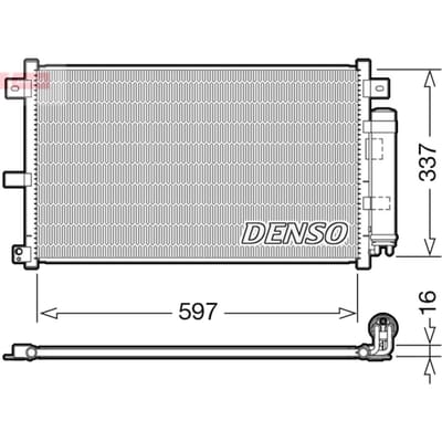 Condensator, airconditioning DENSO DCN44001