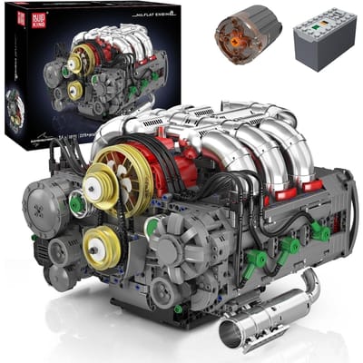 Mould King 10181 Technische Auto Speelgoed De Gemotoriseerde Flat Engine Bouwsteen Montage Auto Motor Baksteen Model Kinderen Kerstcadeau 10181