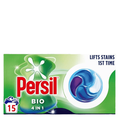 Persil Bio 4-in-1 Laundry Detergent Capsules - 15 Pcs
