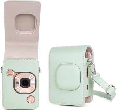 EtuiTab Serie - Fujifilm Instax MINI LIPLAY Futerał - Groen - Beschermend - Met Schouderband