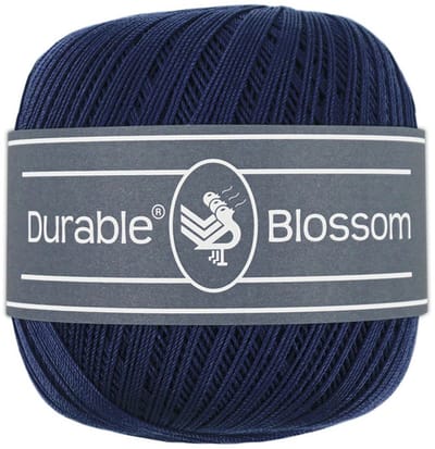 Durable Blossom - 321 Navy - Verfijnd Gemerceriseerd Katoen Garen