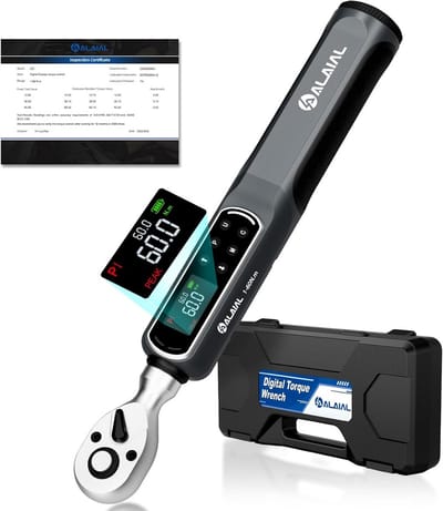 Digitale Momentsleutel 1-60 Nm met 3/8 inch aandrijving - Elektronisch met LED, Trilling & Zoemer
