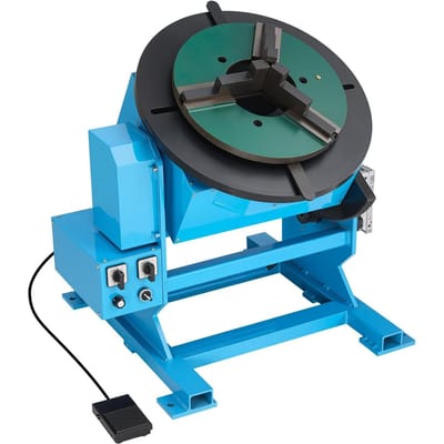 Draaibare Laspositioneerder, Laadvermogen 500 kg, Kantelhoek van -45° tot 90°, Laspositioneerder Draaitafel, 0,2-2 RPM Snelheidsregeling, Elektrisch en Voet