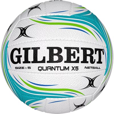 Gilbert Netball Quantum X5 Match Ball - Size 5 - Blauw