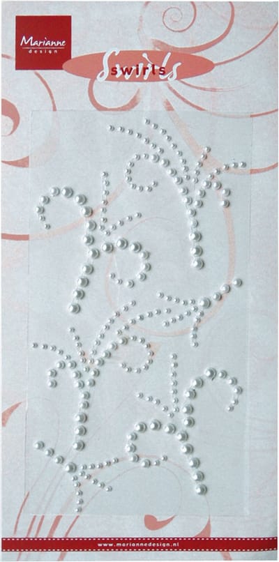 Marianne Design Swirls pearls - White
