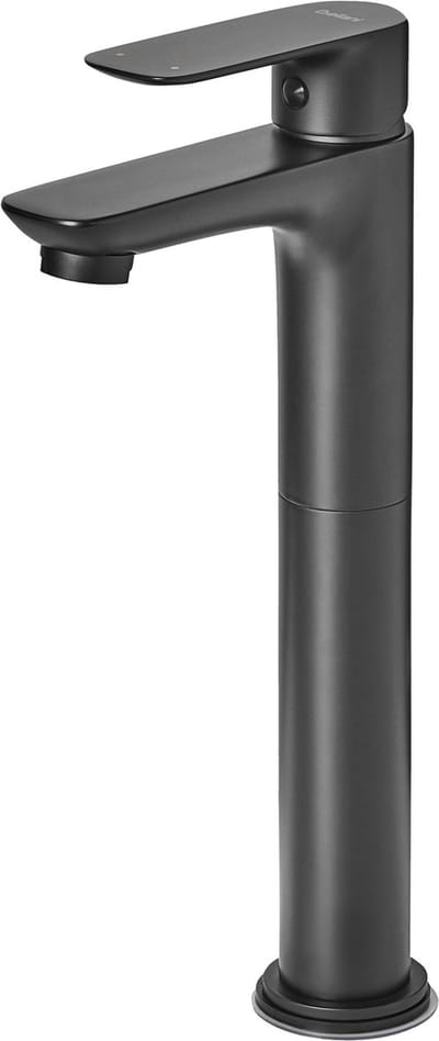 CHIMBOTE - Wastafelkraan - Zwart - 28 cm - Messing