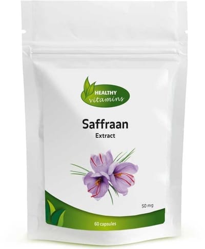Healthy Vitamins Saffraan Extract - 60 Capsules - 50 mg