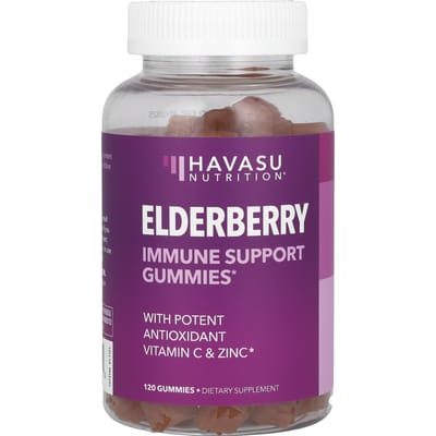 Havasu Nutrition, Gommes de Soutien Immunitaire à la Sureau, 120 Gommes