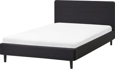 FITOU - Tweepersoonsbed - Zwart - 120 x 200 cm - Polyester